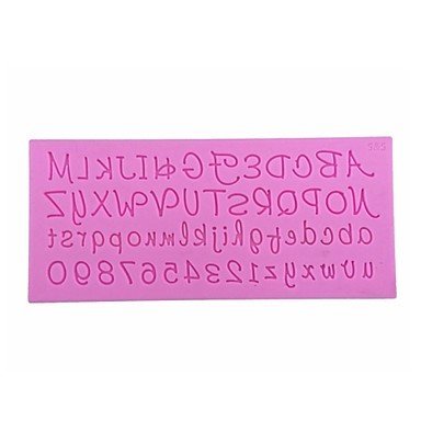 Y&XL&H Alphanumeric Shape Fondant Mold Cake Decoration Mold