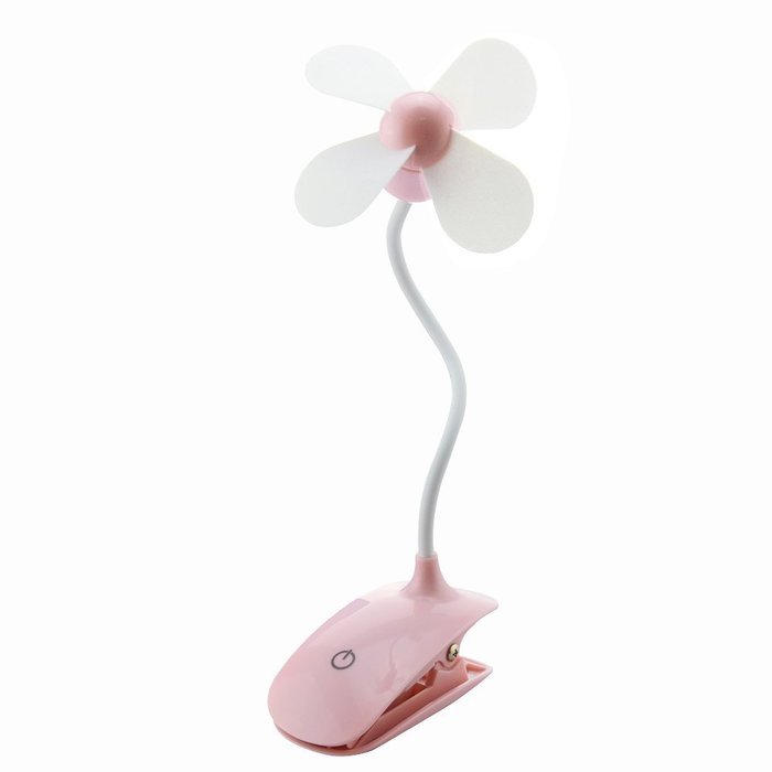 Mystery Portable Mini USB Clip Fan Personal Clip-on / Table Fan with Built-in Rechargeable Battery for Home Office... N9
