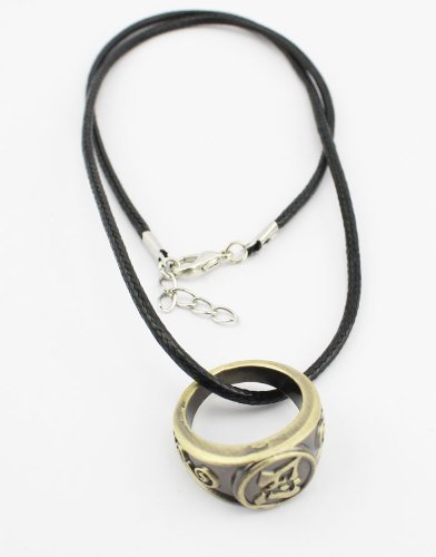 Naruto Shinobi / Ninja Symbol ring necklace Anime charm pendant N4