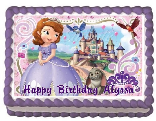 Sofia the First #4 Edible Frosting Sheet Cake Topper - 1/4 Sheet