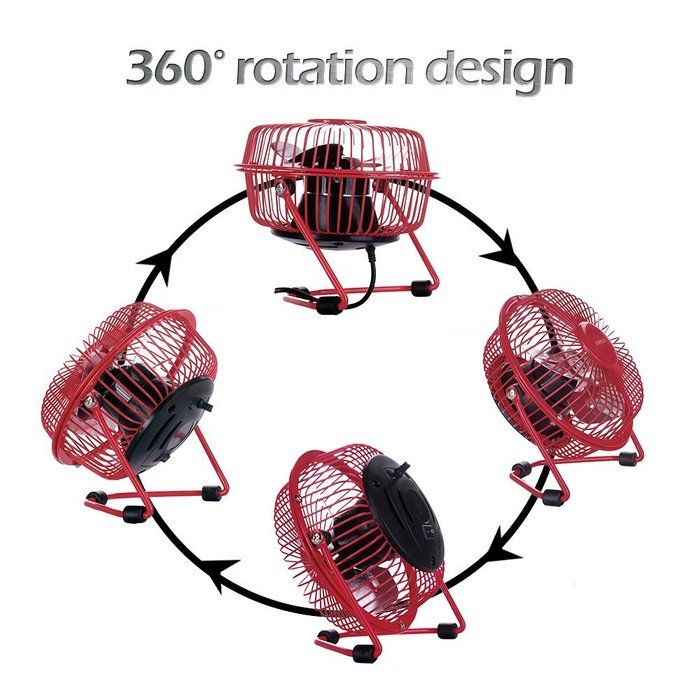 Clip On Desk Fan USB Table Fans (USB OR Battery Powered, Quietness)(Blue) N8