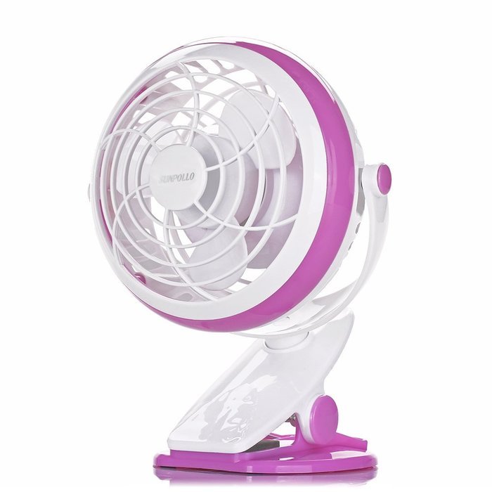 Clip On Desk Fan USB Table Fans (USB OR Battery Powered, Quietness)(Blue) N12