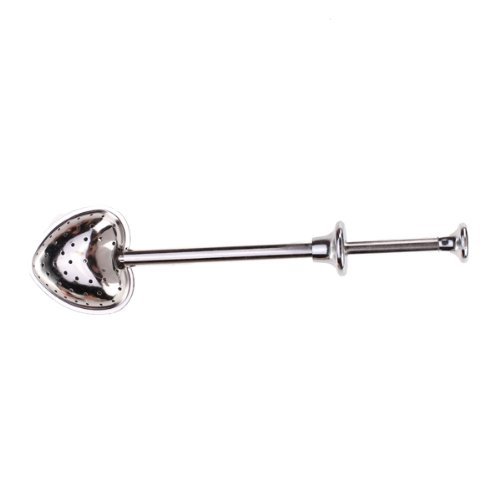Heart Shape Push Style Tea Infuser Strainer