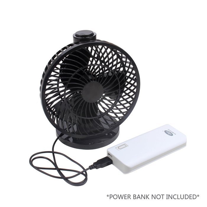 Personal Fan,Akaigu Desk Fan Steppless Speed 180 degree Gliding Design (Black) N6
