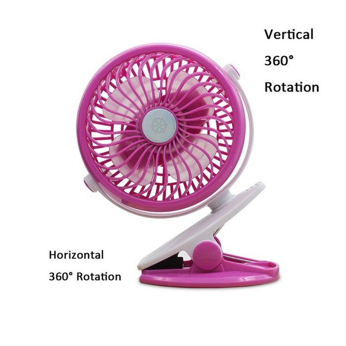 United States store Battery Operated Clip on Fan,Mini Desk Fan Portable Handheld Powered by Rechargeable Battery... N5