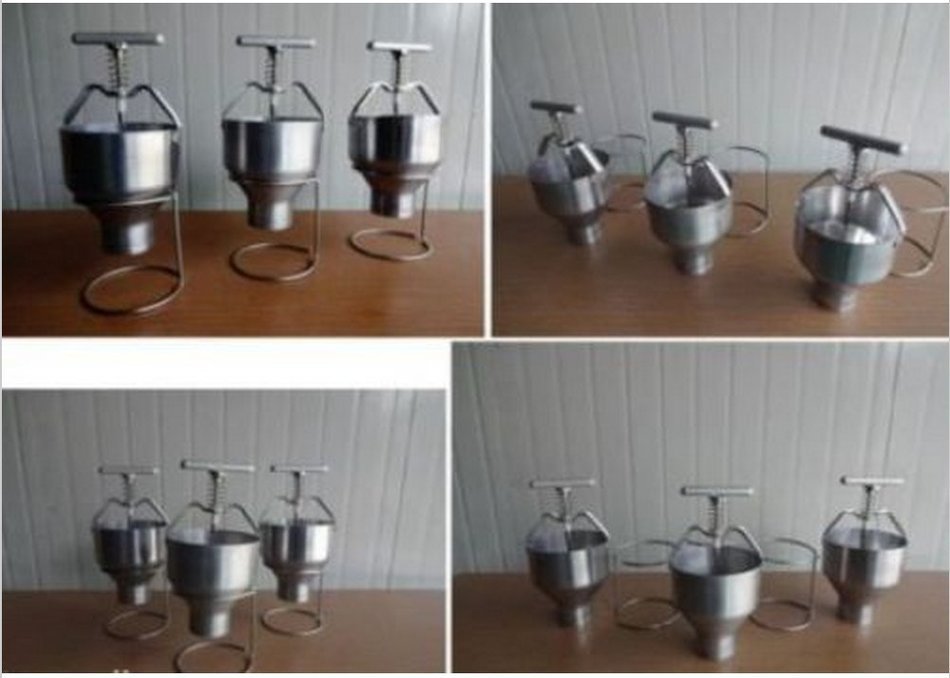 Canty Wang PY145 Manual Donut Depositor Dropper Plunger Dough Batter Dispenser Hopper with stand