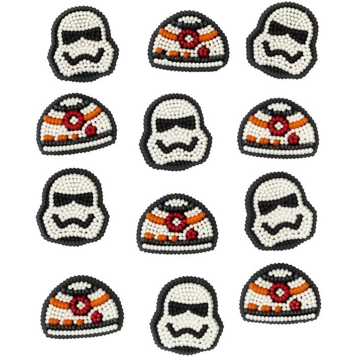 Wilton 710-5080 Star Wars Icing Decorations (12 Pack), Multicolor