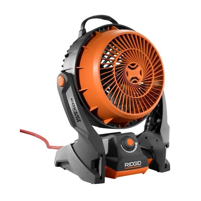 Ridgid R860720B GEN5X 18-Volt Hybrid Cordless & Corded Fan (Battery and Charger Not Included) N6
