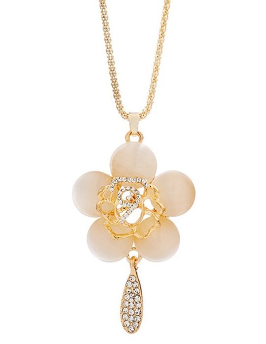 E.a@market Fashion Camellia Women Flower Long Sweater Chain N2