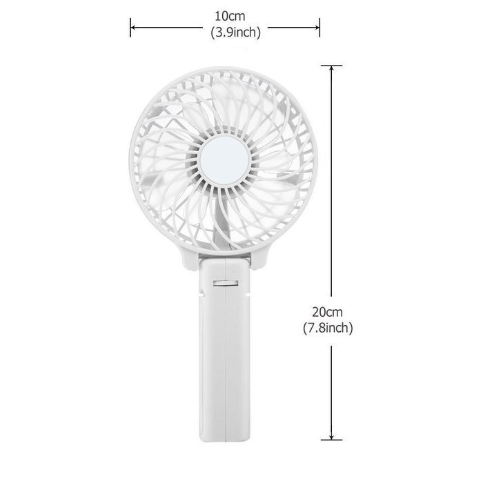 TANGMI Portable USB Handheld Fan Mini Battery Foldable Fan Best for Indoor and Outdoor Strong Wind Desktop Cooling... N7