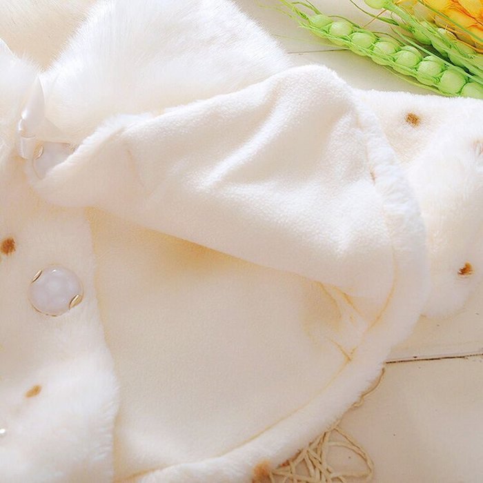 Yaheeda Baby Girl Plush Short Coat Cloak Jacket Outwear Snowsuit Ball Thick Warm Clothes N7