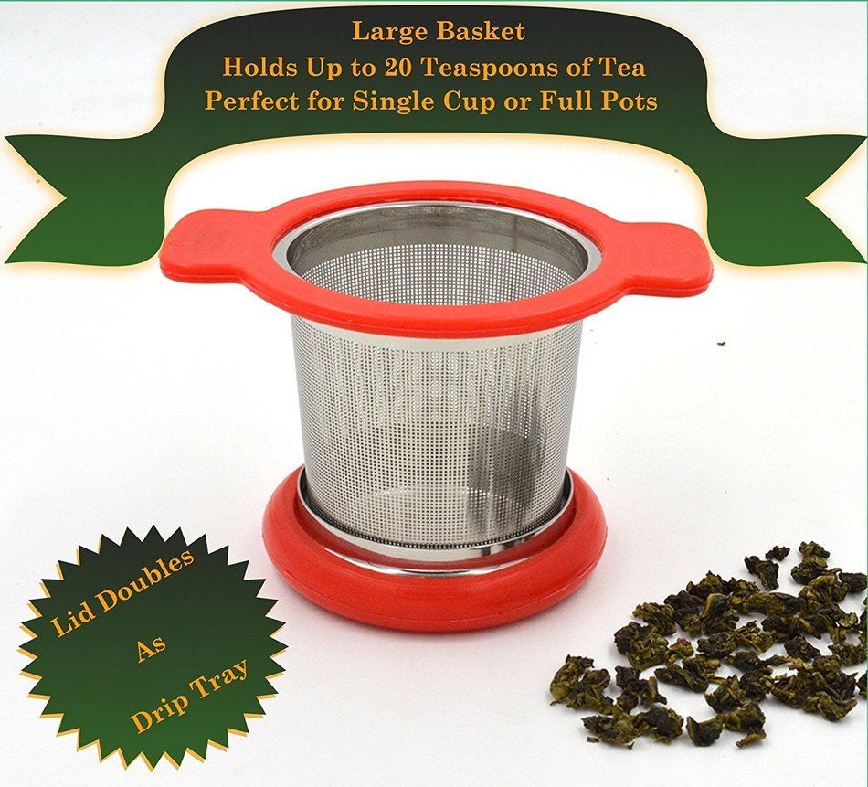 Royal-Tea Tea Infuser with Large Extra Fine Tea Filter for Teapots, Mugs, and Cups. N2