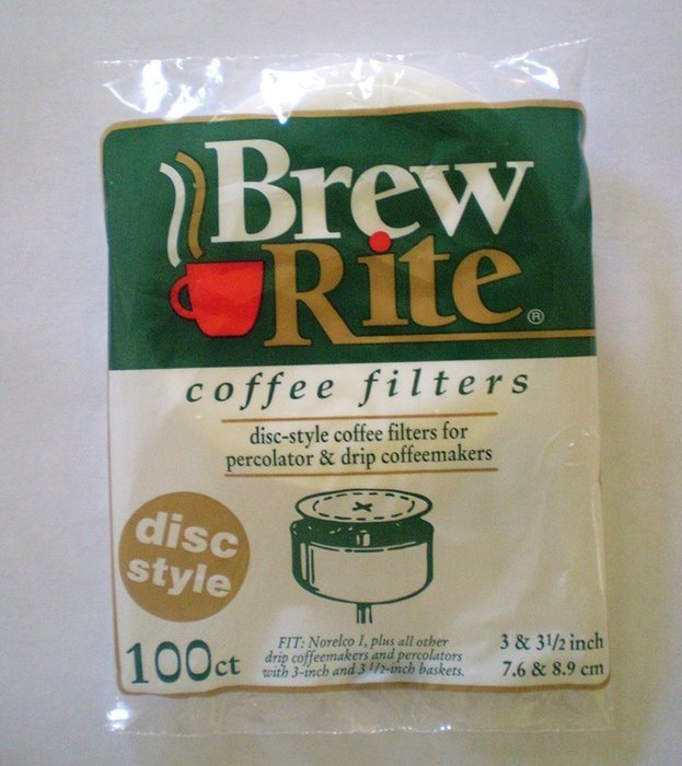 Disc Coffee Filter 3 " & 3" Percolator 600 ct. Brew Rite