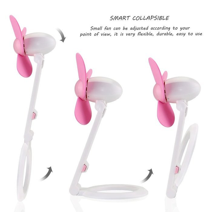 iEGrow USB Mini Personal Fan, Desk Fan, Home Kitchen Fan, Office Fan, Travel Fan with Hand-held Flexible Folding... N21