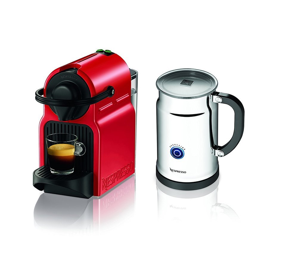 Nespresso A+D40-US-SI-NE Inissia C40 Silver Bundle, Silver