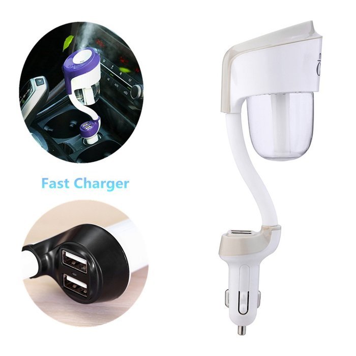 Car Oil Diffuser Humidifier, AblerV Ultrasonic wave Car Air Humidifier and Aromatherapy Essential Oil Diffuser... N17
