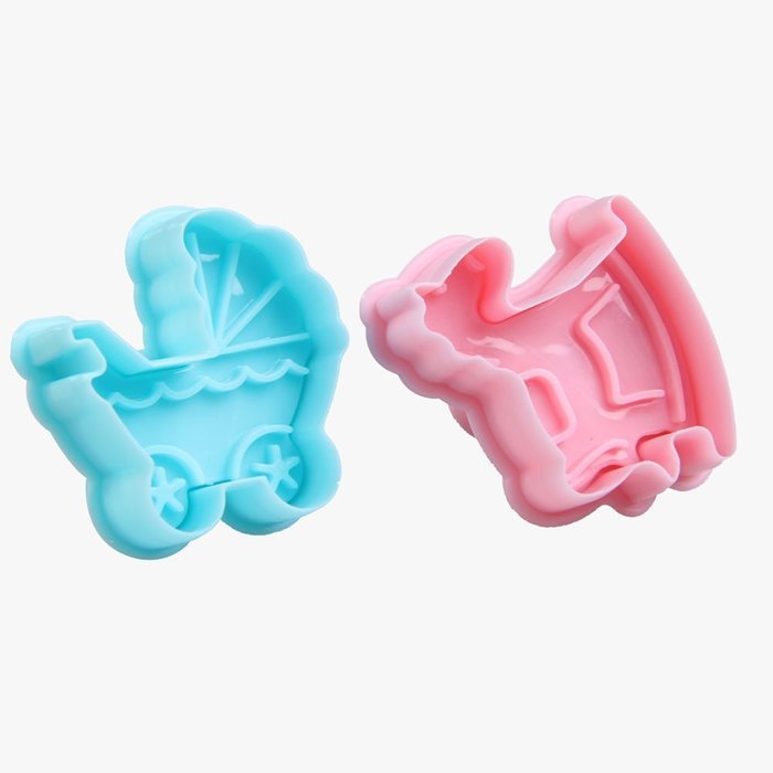 Chinatera 4x3D Baby Toys Fondant Cake Mold Biscuit Sugarcraft Cookie Plunger Cutters Tools