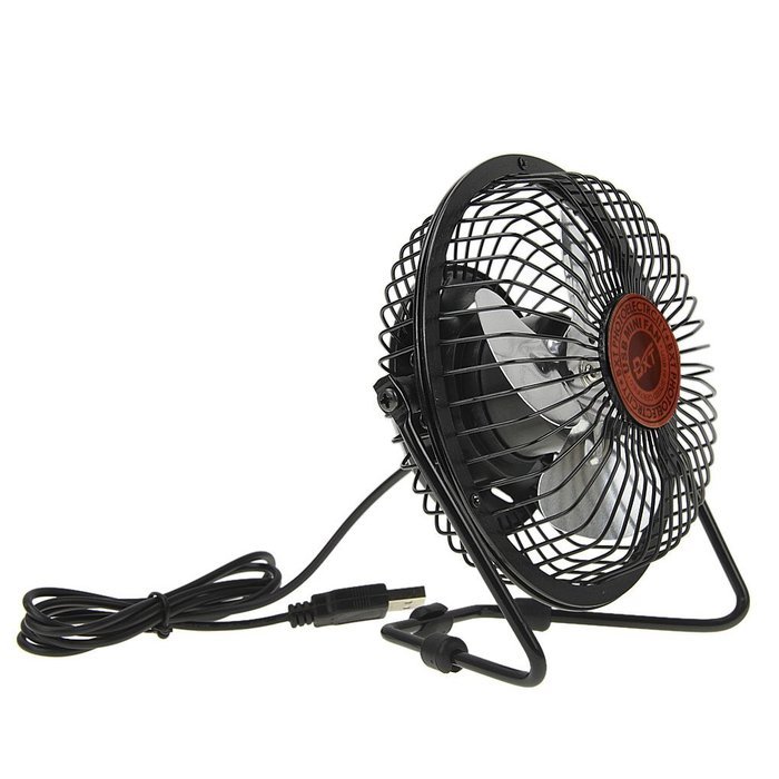 Bao Xin 360 Degrees Rotating USB Powered Tabletop Fan Mini Metal Electric Fan for Summer, Work, Office, Pc, Notebook... N41