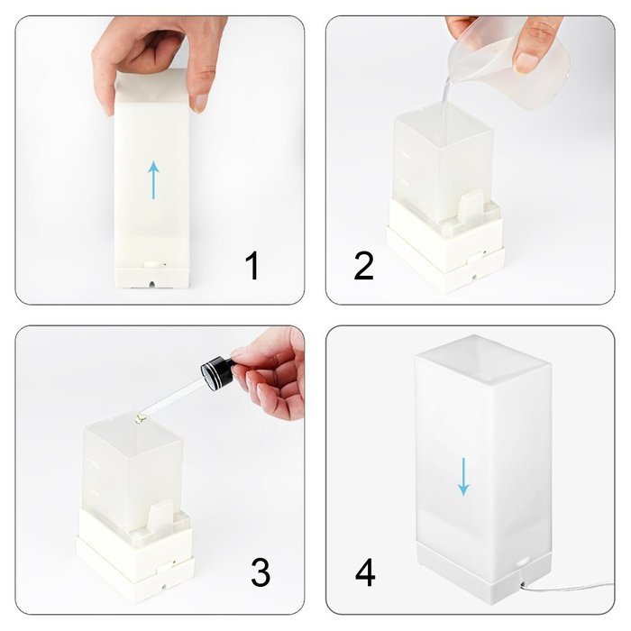 Essential Oil Diffuser, Aidodo Multi-function Mist Aromatherapy Diffuser with Color Changing LED Light for Home... N4