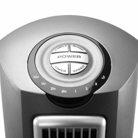 Pedestal Fan with Remote Control, 3 Powerful Speeds, 52'', Silver N4