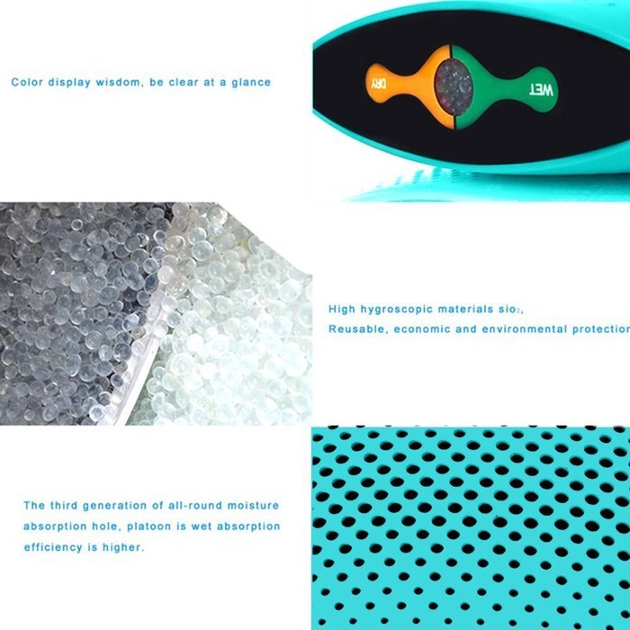 Rubility Mini Household Portable Moisture Absorber Dehumidifier for Smaller Room, Cupboard, Basement, Attic, Stored... N8