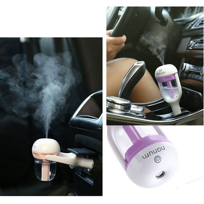 Nanum Car Air Humidifier Charger Port Mini Travel Portable Mist Aroma Diffuser Purifier Freshener Aromatherapy... N4