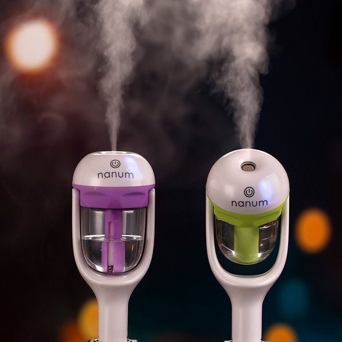 Nanum Car Air Humidifier Charger Port Mini Travel Portable Mist Aroma Diffuser Purifier Freshener Aromatherapy... N6