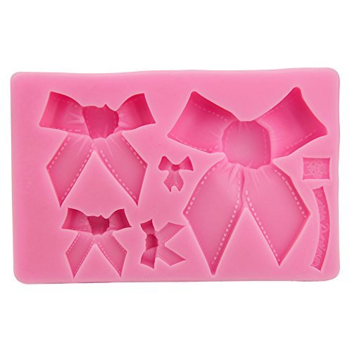 Let'S Diy Big Bowknot Shape Candy Jello 3D Silicone Mold Cake Decorator Tools Soap Mold N2