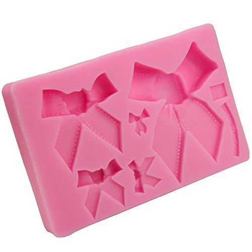 Let'S Diy Big Bowknot Shape Candy Jello 3D Silicone Mold Cake Decorator Tools Soap Mold N3