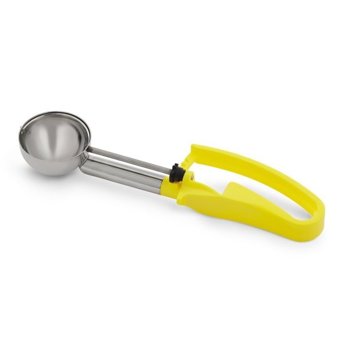 Vollrath 47375 1.8 Oz Yellow Extended Length Squeeze Disher Scoop