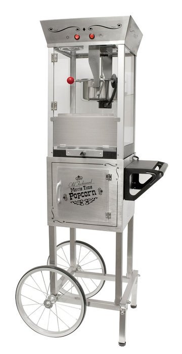 Nostalgia CCP510 53-Inch Tall Vintage Collection 6-Ounce Kettle Popcorn Cart