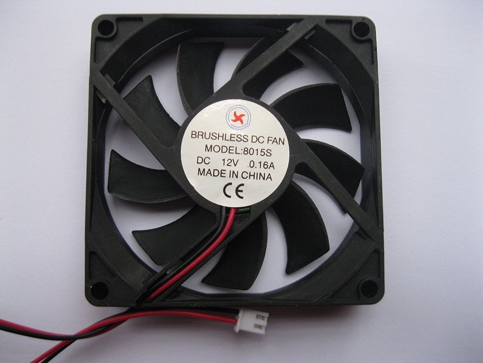 36 pcs Brushless DC Cooling Fan 12V 8015S 9 Blades 2 wire 80x80x15mm Sleeve-bearing Skywalking N3