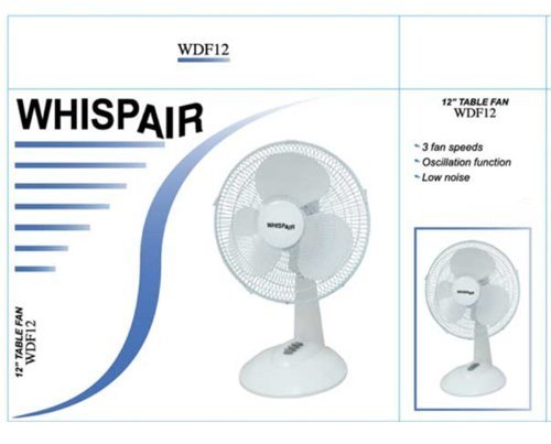 WHISPAIR WDF12 12" Table Fan