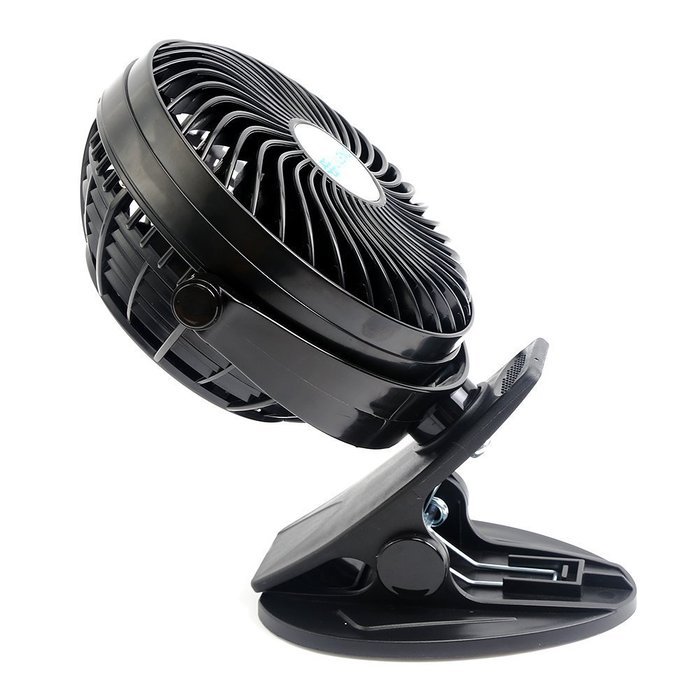 Honeyall Ajustable Clip On USB Fan Quiteness,Rechargeable Battery/USB Powered on(Black) N9
