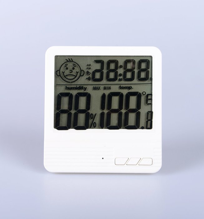 Humidity Meters,White Indoor Hygrometer Thermometer for Baby Room Temperature Humidity Moisture Monitor N22