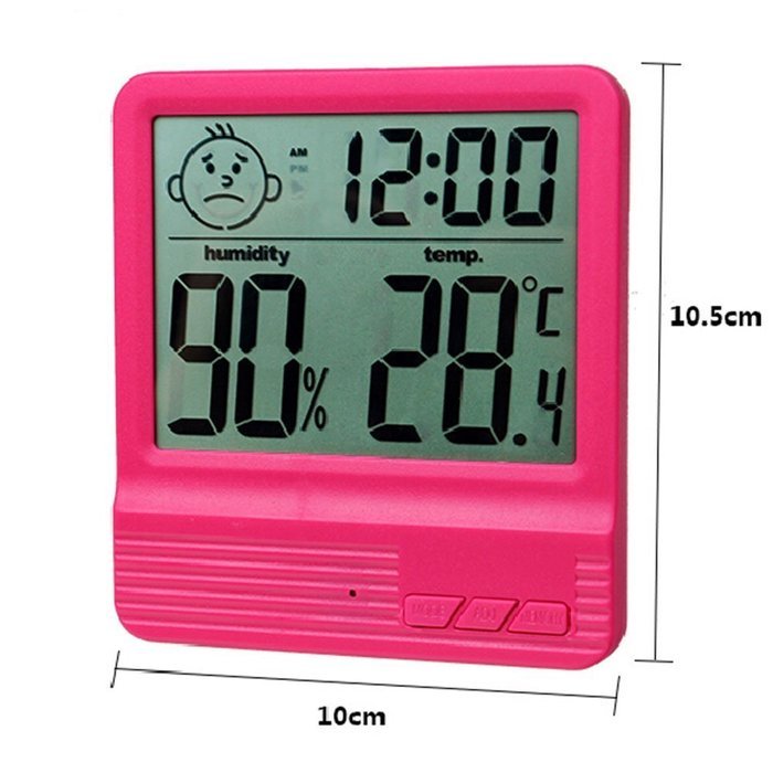 Humidity Meters,White Indoor Hygrometer Thermometer for Baby Room Temperature Humidity Moisture Monitor N24