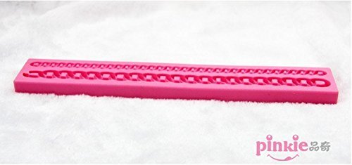 Pinkie Tm Chain Shaped silicone Soap Mold,Resin Clay Chocolate Candy Silicone Cake Mould,Fondant Cake Decorating...