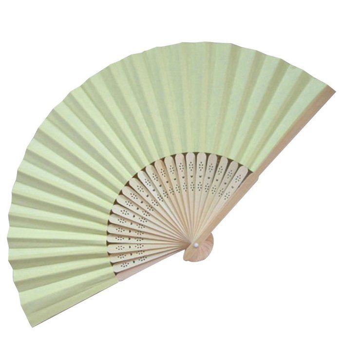 Weixinbuy Summer Folding Hand Held Paper Fans Wedding Party Decor ...