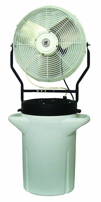 TPI Corporation PM-18S Self Contained Power Mister, 10 Gallon Cooler, Single Phase, 18" Diameter, 120 Volt