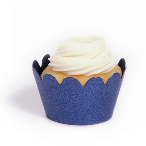 Dress My Cupcake Maya Mini Galaxy Navy Cupcake Wrappers, Set of 18