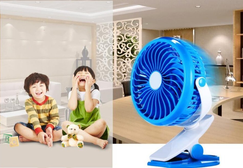 LOHOME&reg; 360 Degree Rotation Fan, Portable Mute Desktop Fan for PC Laptop Notebook Electronic Rechargeable Cooling... N18