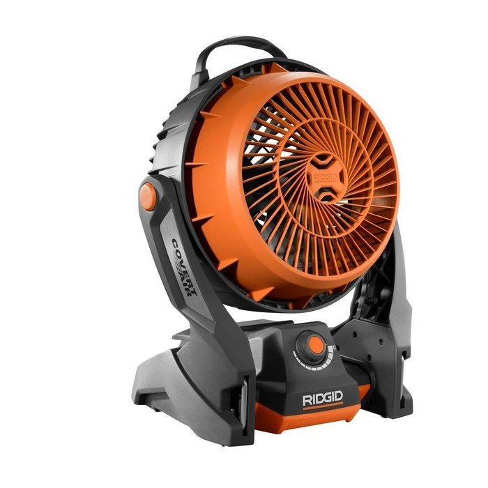 Ridgid R860720B GEN5X 18-Volt Hybrid Cordless & Corded Fan (Battery and Charger Not Included) N8