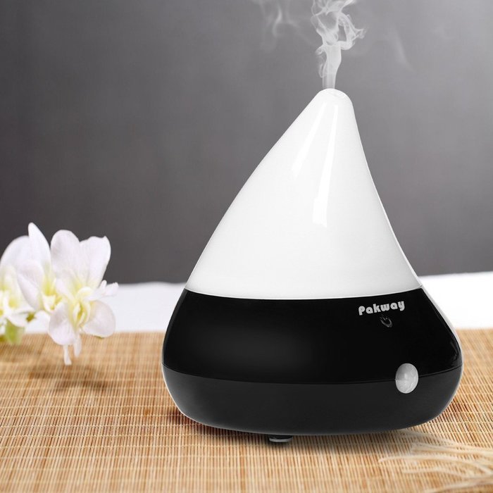 Pakway Smart Aromatherapy Essential Oil Diffuser-Portable Ultrasonic Cool Mist Aroma Humidifier with Waterless... N16