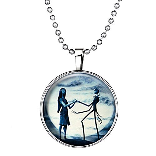 Steampunk Glow in the Dark Lovers Xmas Necklace Pendant Fashion Jewelry Gift