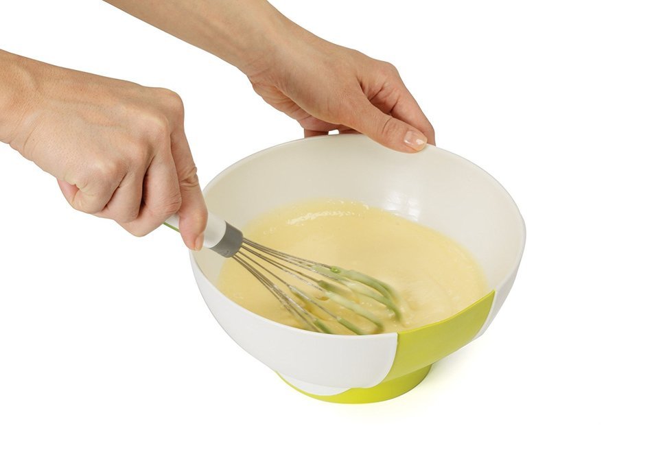 Chef'n SleekStor Pinch and Pour Mixing Bowl Set, Arugula, Avocado and Wasabi N3