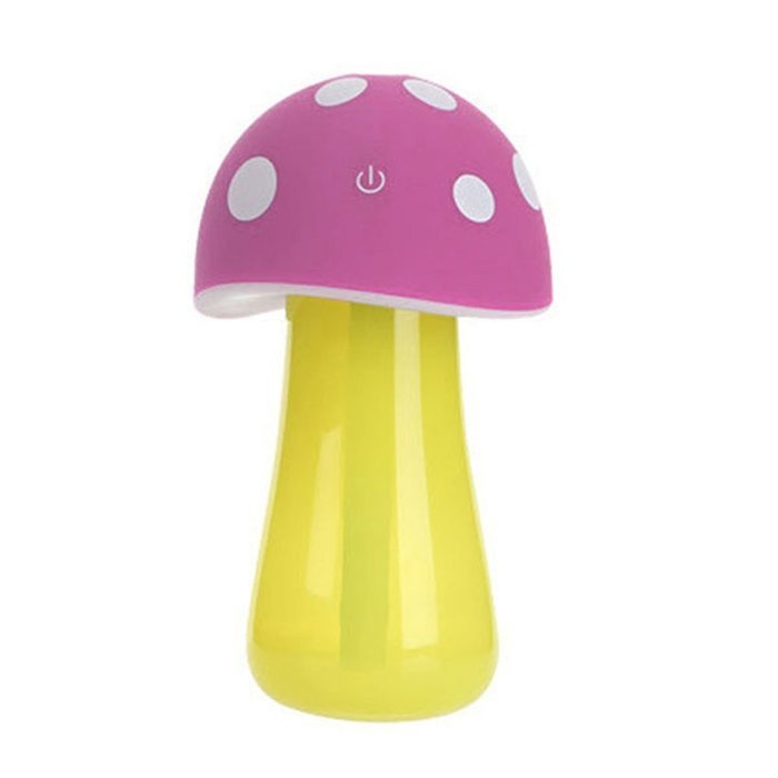 Asdomo USB 200ML Mushroom Mini Atomized Humidifier With LED Light (C) N5