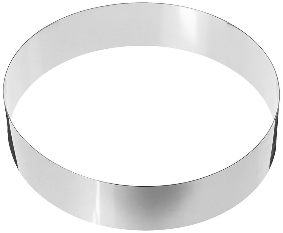 Fat Daddio's Stainless Steel Round Cake and Pastry Ring, 6 Inch x 2 Inch