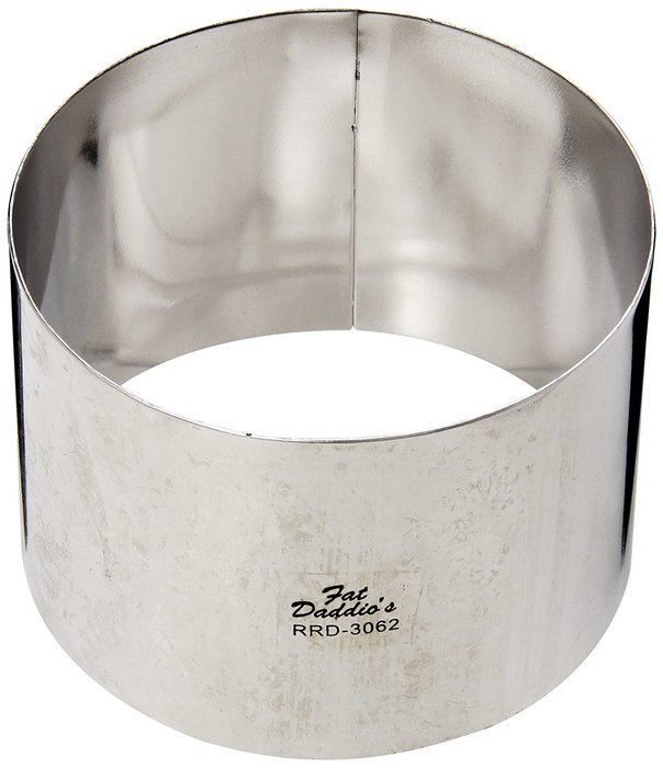 Fat Daddio's Stainless Steel Round Cake and Pastry Ring, 6 Inch x 2 Inch N2