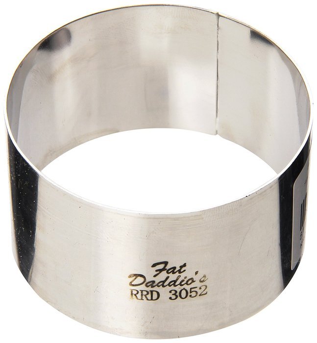 Fat Daddio's Stainless Steel Round Cake and Pastry Ring, 6 Inch x 2 Inch N3
