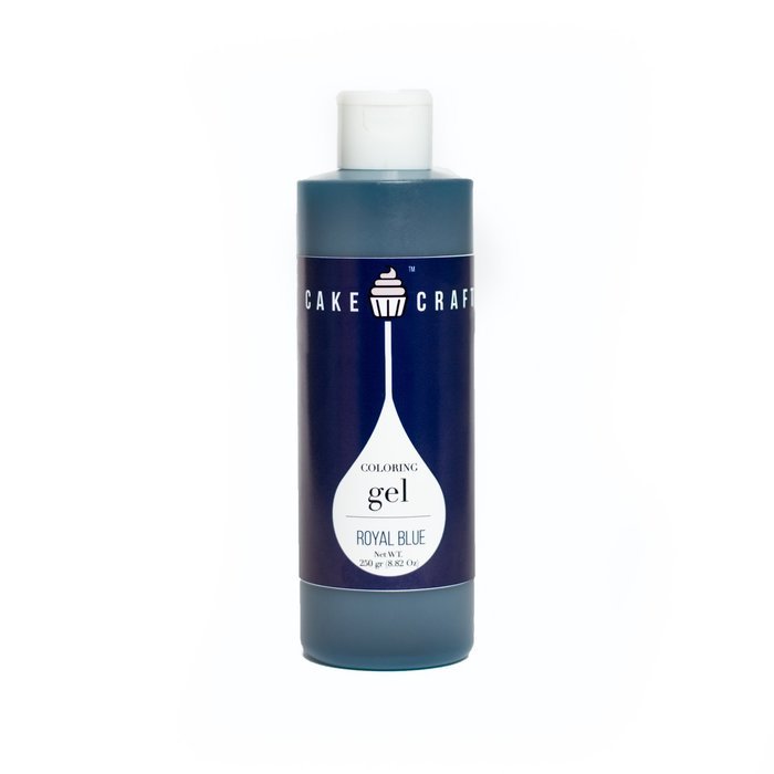 Cake Craft Coloring Gel - Royal Blue, 250gr [8.82 Oz] - GREAT FOR WHIPPED TOPPINGS, BUTTERCREAM ICINGS, FONDANT...